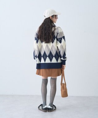 earth music&ecology ダメージロゴキャップ Ivory