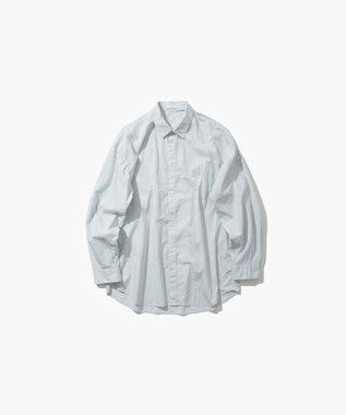 ATON COTTON LAWN | オーバーサイズシャツ - UNISEX ICE BLUE