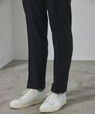 GOTAIRIKU 【保温性/ストレッチ/シワになりにくい】サキソニーストレッチパンツ（１タック） グレー系