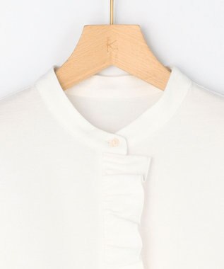 組曲 S 【先行予約・WEB限定】ツイルジャージーフリル カットソー ホワイト系