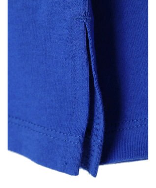 earth music&ecology レースプリントボーダープルオーバー Royal Blue