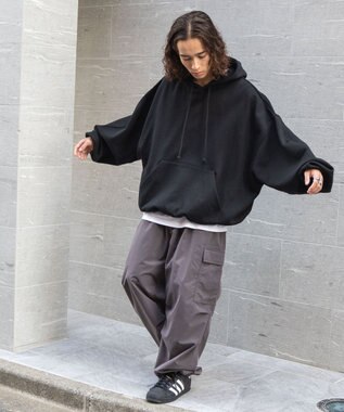 WEGO スーパーBIGバルーンパーカー ブラック