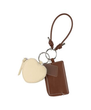 UNBILLION VERYコラボ カシュカシュ cachecache / ストラップ付きハートミニポーチモバイルストラップ