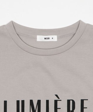 WEGO 【2026春夏新作】接触冷感プリントロゴT グレー