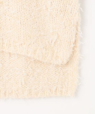 ANY SIS 【洗える】リボンヤーンミックス ニット アイボリー