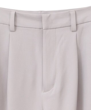 earth music&ecology タックストレートパンツ Beige