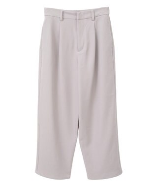 earth music&ecology タックストレートパンツ Beige