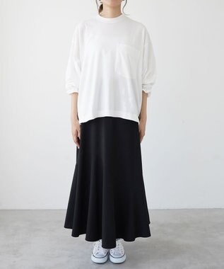 HAAG スマイルコットン LONG SLEEVE SHIRTS カットソー ホワイト