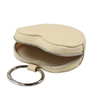 UNBILLION VERYコラボ カシュカシュ cachecache / ストラップ付きハートミニポーチモバイルストラップ ライトイエロー