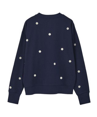 Green Parks ・ｓｗｉｎｇ　ｂｙ　デイジー刺繍スウェット Navy