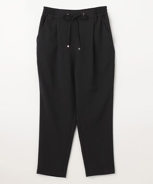 ANY 【UVケア/接触冷感/ウエストゴム】イージケア美脚パンツ テーパード ブラック