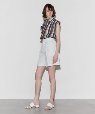 NAVE 【Nave 　洗える】ワイドストライプ ブラウス ネイビー系1