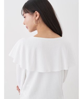 earth music&ecology ＢＩＧカラープルオーバー Ivory