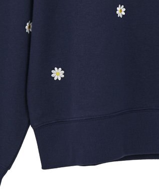 Green Parks ・ｓｗｉｎｇ　ｂｙ　デイジー刺繍スウェット Navy