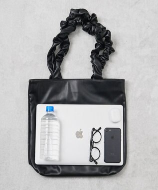 WEGO ギャザーハンドルトート ブラック