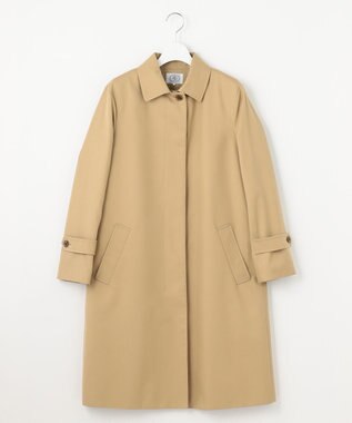 J.PRESS LADIES L コンパクトギャバ ステンカラーコート ベージュ系