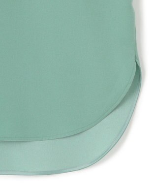 ICB 【洗える】FluidBackSatin ラウンドヘムプルオーバー セラドン系