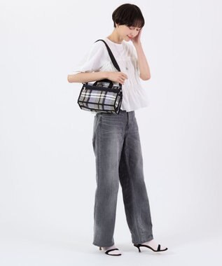 LeSportsac MINI DUFFEL CROSSBODY/ピクセルスクランブルチェック ピクセルスクランブルチェック