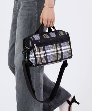 LeSportsac MINI DUFFEL CROSSBODY/ピクセルスクランブルチェック ピクセルスクランブルチェック