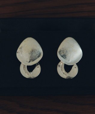 YECCA VECCA メタルプレートスイングピアス Silver