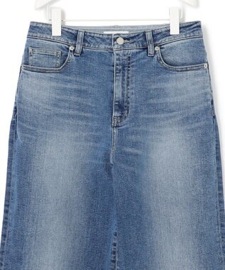 ICB 【WEB限定】【ICB×tamachan_style コラボ】スタイルアップ ワイドデニム ライトインディゴ系