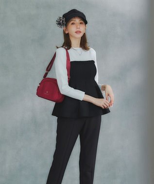 TOCCA 【百田夏菜子さん着用】【サイズ調整可】BELTED GROSGRAIN キャスケット 帽子 ブラック系