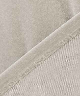 23区 S 【洗える】シアーベロア リラックス Tシャツ ライトグレー系