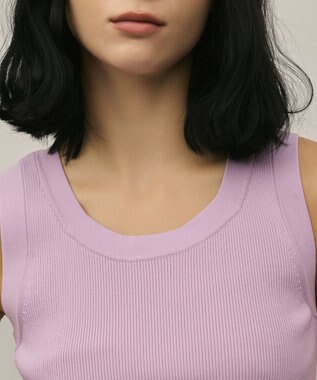 GRACE CONTINENTAL リブニットタンクトップ ピンク