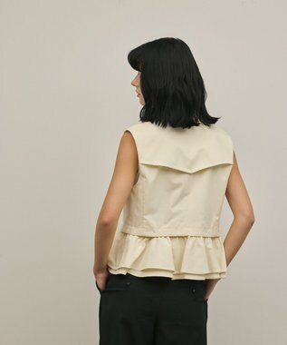 GRACE CONTINENTAL ペプラムトレンチベスト キナリ