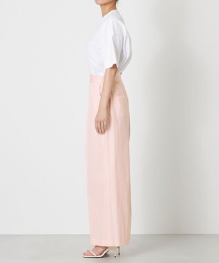 NAVE 【ReNave・セットアップ可/洗える/接触冷感/UVケア】コットンポリブロード パンツ ピンク系