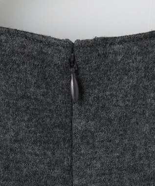 J.PRESS LADIES L 【セットアップ対応】ウールスムース タックディテール ワンピース グレー系