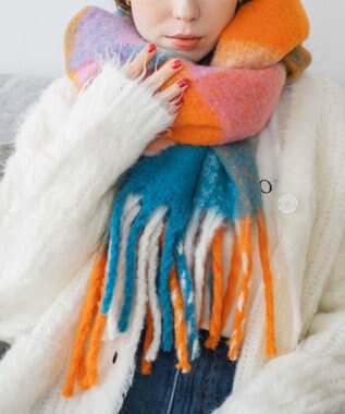 WEGO ワイドフリンジストール 柄5