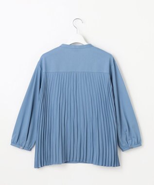 J.PRESS LADIES コンパクトトリコット バックプリーツ カットソー ブルー系