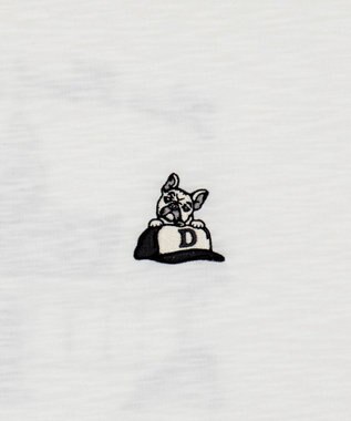 WEGO ワンポイント刺繍リンガーT（SS） ホワイト
