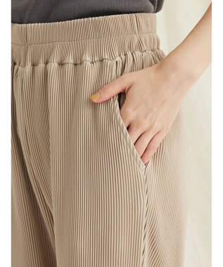 CRAFT STANDARD BOUTIQUE カットプリーツパンツ Beige