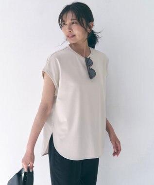 UNFILO BEAUTY FORM-T バックシャーリング Tシャツ グレージュ