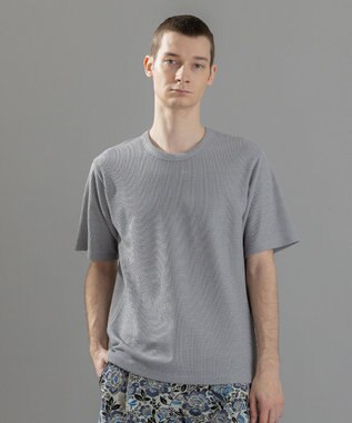 新素材【清涼感】メランジクロスジャージー　クルーネックカットソー