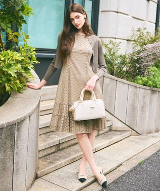 TOCCA T-ECLAIR LEATHERBAG ボストンバッグ アイボリー系