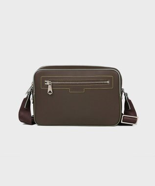 Paul Smith ロゴエンボス ミニショルダーバッグ ダークブラウン