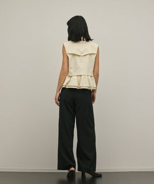 GRACE CONTINENTAL ペプラムトレンチベスト キナリ