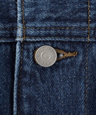 NAVE 【ReNAVE・洗える/中綿】ライトデニム ブルゾン ブルー系