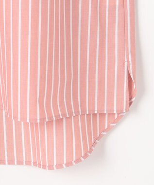 ANY SIS S ペタルスリーブ シャツ コーラルストライプ