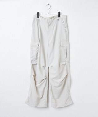 WEGO ナイロンカーゴパンツ ライトグレー