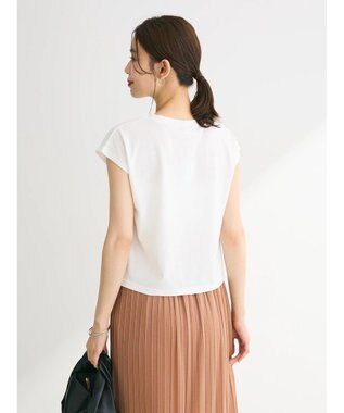 Green Parks ・ｓｗｉｎｇ　ｂｙ　ロゴ刺繍フレンチＴＥＥ Off White