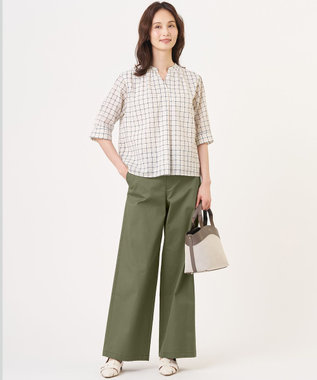 J.PRESS LADIES 【2WAY】キャンバス トートショルダー モカ系