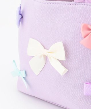 ANY KIDS リボン 2WAYバッグ ラベンダー