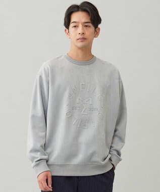 UNFILO MENS 【男女兼用】クリーンスエード エンボスロゴ クルー