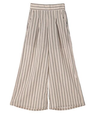 Green Parks ・ＥＬＥＮＣＡＲＥ　ＤＵＥ　ストライプワイドパンツ Beige