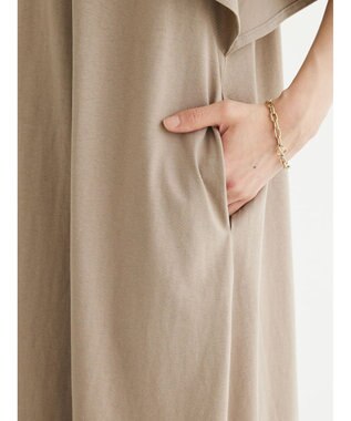 Green Parks ・ＳＵＧＡＲ　ＳＰＯＯＮ　カットアシメヘムワンピース Gray Beige