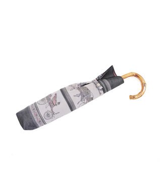 Marca Umbrella of Yokohama 晴雨兼用折りたたみ傘 (馬車行列) 日傘 ピンク×ブラック